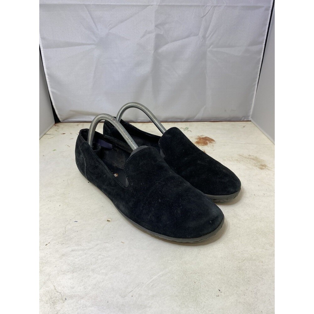 Merrell Shoes Womens 10 Primo Mock Midnight Loafers Black Suede Casual